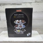 Keurig 2.0 K-cup K-carafe Chrome Metal Coffee Beverage 24 Pod Display Carrousel. Fixed Price $18.99.