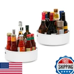 Semlos 2 Packs Lazy Susan Turntable Cupboard Organizer Multi-functional Spice Ra. Fixed Price $65.73.