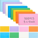300PCS Colored Index Cards, 3X5 Inch Flash Study Heavy Notecards For. Fixed Price $16.76.