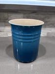 "deep Teal" Le Creuset Utensil Crock . 6 By 5. Fixed Price $50.00.