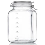 Folinstall 1 Gallon Square Super Wide-mouth Glass Jars With Airtight Lids, Gl.... Fixed Price $32.99.