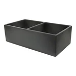 Nantucket Sinks FCFS3318D-CONCRETE Double Bowl Farmhouse Fireclay. Fixed Price $1462.49.