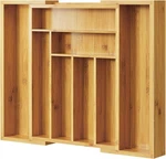 Bamboo Expandable Wood Silverware Drawer Organizer Adjustable Kitchen Utensil. Fixed Price $43.95.