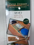 Lipper Bamboo Drawer Dividers Set Of 2 Adjustable Spring Loaded Organizers. Fixed Price $5.00.