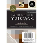 Dcwv Mat Stack 4.5X6.5 87/PKG Neutrals, White Core, 29 COLORS/3 Each. Fixed Price $15.73.