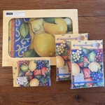 Lang Tuscan Fruit Kitchen List, Note Pad, Cutting Board Set-new/ Sealed. Fixed Price $29.97.