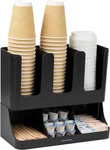 Mind Reader Cup And Condiment Station, 13 Inch Countertop Coffee Bar Organizer W. Fixed Price $22.01.