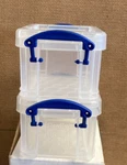 (2) Really Useful Box 0.14 Liter Snap Lid Storage Containers #2. Fixed Price $6.00.