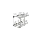 Rev-a-shelf 12" Pullout Wire Basket Organizer Chrome 22" Slides 5WB2-1222CR-1. Fixed Price $174.58.