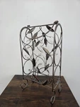 3 Bottle Wine Rack, Metal With Leaves Star Imax ZB240 - New Box. Fixed Price $30.00.