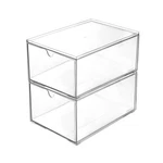 Youngever 2 Pack Stackable Plastic Organiser Drawers, Clear Cos... Usa Fast Ship. Fixed Price $34.86.