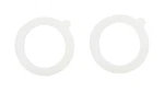 2PCS White Silicone Jar Gaskets Replacement Rubber Seals RINGS,3.75 Inch Seal.... Fixed Price $14.44.