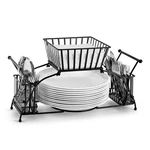 Sorbus Utensil Caddy Use For Napkin, Cutlery, Plate Holder Stack. Fixed Price $56.99.