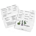 Labeleze Recipe Card Dividers 4 X 6. Fixed Price $13.99.