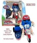 M&m's Freedom Rider Vtg Red, White, Blue Motorcycle Candy Dispenser With Box. Fixed Price $49.95.