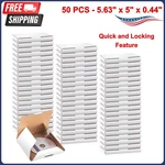 50 Pcs 5/8"L 5"W 7/16"H Cd Mailer Shipping Boxes Corrugated Mailing. Fixed Price $35.62.