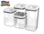 Better Homes & Gardens Flip-tite 4-PACK Square Food Storage Container Set. Fixed Price $29.78.