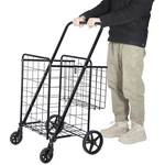 Utility Shopping Cart Durable Folding Design Easy Storage 360 Rolling Swivel. Fixed Price $32.59.