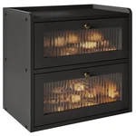 Alpeir Double Layer Large Bread Box For Kitchen Counter, Wooden Corner .... Fixed Price $136.44.
