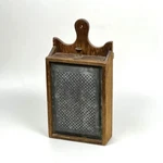 Antique Primitive Wooden Food Grater Box Rustic Kitchen Farmhouse Decor. Fixed Price $69.00.
