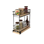 Rev-a-shelf 5" Pullout Organizer For Cabinets, Tier Upright Shelf, 5WU2-5W1-1. Fixed Price $68.99.