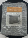 New Our Table Quilted Stemware Storage Case 12 Piece Gray Wine Glasses. Fixed Price $22.00.