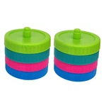 8 Pack Mason Jar Fermentation Lids- Waterless Airlock For Wide Mouth Green. Fixed Price $23.07.