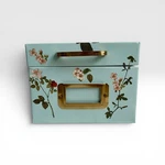 Upcycled Hearth Metal Hinged Recipe Card Box Vintage Florals Roses. Fixed Price $34.99.