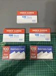 500 Cts Ruled White Index Card 3" 5" (100/PACK) 2 Companies -new, Free Shippng. Fixed Price $13.98.