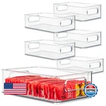 Primebox 6 Pack Clear Plastic Organizing Container With Integraged Handles For. Fixed Price $58.53.