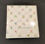 C. R. Gibson Recipe Organizer Pocket Dividers Flip File Cards Herb Garden. Fixed Price $24.00.