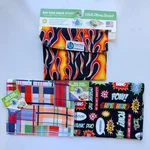 Planet Wise Sandwich Wrap Flame,picnic Plaid Superhero Reusable Food Bag. Fixed Price $18.99.