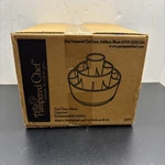 Pampered Chef Tool Turn About Black Carousel Utensil Holder Caddy 2171 Nos. Fixed Price $49.99.