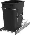 Rev-a-shelf RV-12KD-18C Mount Single Bin Pull Out Trash Open Box. Fixed Price $29.00.