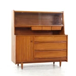 Crawford Furniture Mid Century Maple China Cabinet. Fixed Price $3695.00.