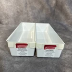 Set Of Rubbermaid Vintage Interlocking Drawer Organizers 2915 X 3. Fixed Price $31.99.