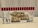 Richards Set Of 4 Stacking Jewelry Storage Trays Nib. Fixed Price $27.99.