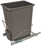 Hafele Single 36 Qt. Pull-out Trash Bin System Chrome Wire Frame Soft-close. Fixed Price $102.91.