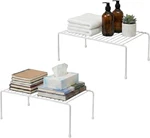 Wire Rack Cabinet Shelf Organizer -2 Pack Sturdy Metal Riser Dou. Fixed Price $39.99.