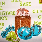 Rare 1960S Con-tact Paper 7.5 Yards Kitchen Herb 18" Adhesive Contact Roll. Fixed Price $79.99.