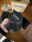 Pack Global Industrial Wall Mount Retractable Belt Barrier W/7-1/2' Black. Fixed Price $24.99.