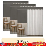 Water Repellent Shower Liner 3 Pack Durable Polyester Easy Clean Button Holes Us. Fixed Price $49.02.