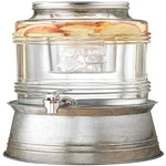 Circleware Breeze Glass Beverage Dispenser Base Metal Stand Transforms To Ice. Fixed Price $74.20.
