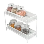 Mainstays 2-TIER Pull-out Spice Organizer, White. Fixed Price $72.93.