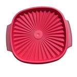 Tupperware Square-ish Pink Food Storage Container With Lid Vintage Kitchen. Fixed Price $24.99.