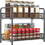 Spice Rack Organizer For Countertop,xpatee 2-TIER BLACK-1 Pack,. Fixed Price $29.79.