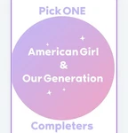 Pick Yours American Girl & Generation Kitchen Completers For 18 Dolls Only. Fixed Price $6.99.