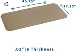 2 Seville Classics Individual Smoke Gray Shelf Liners, Designed To Fit 48" X 18". Fixed Price $33.99.