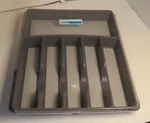 Room Essentials Expandable Flatware Organizer Gray Large Drawer Tray New Sealed. Fixed Price $19.98.