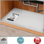 Under Sink Mat 22"X19" Waterproof Silicone Liner, Leak Cabinet Protector,. Fixed Price $14.98.